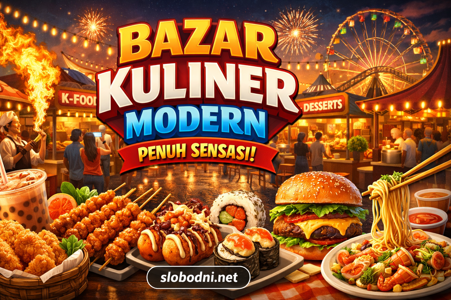 Bazar Kuliner Modern Penuh Sensasi