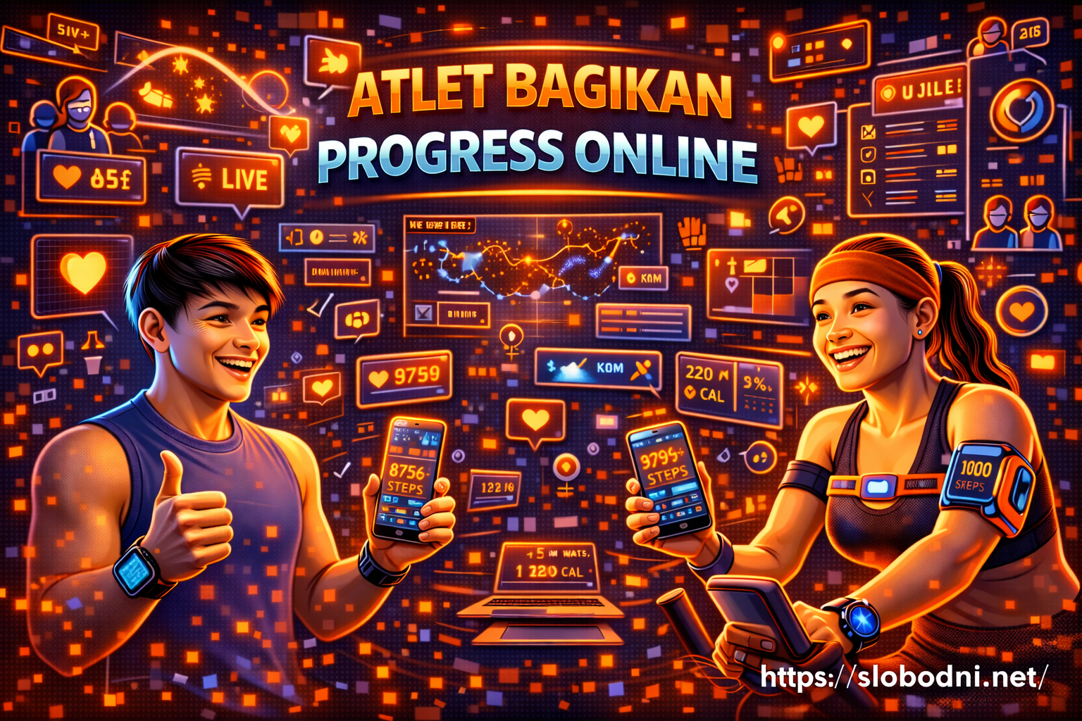 Atlet Bagikan Progress Online