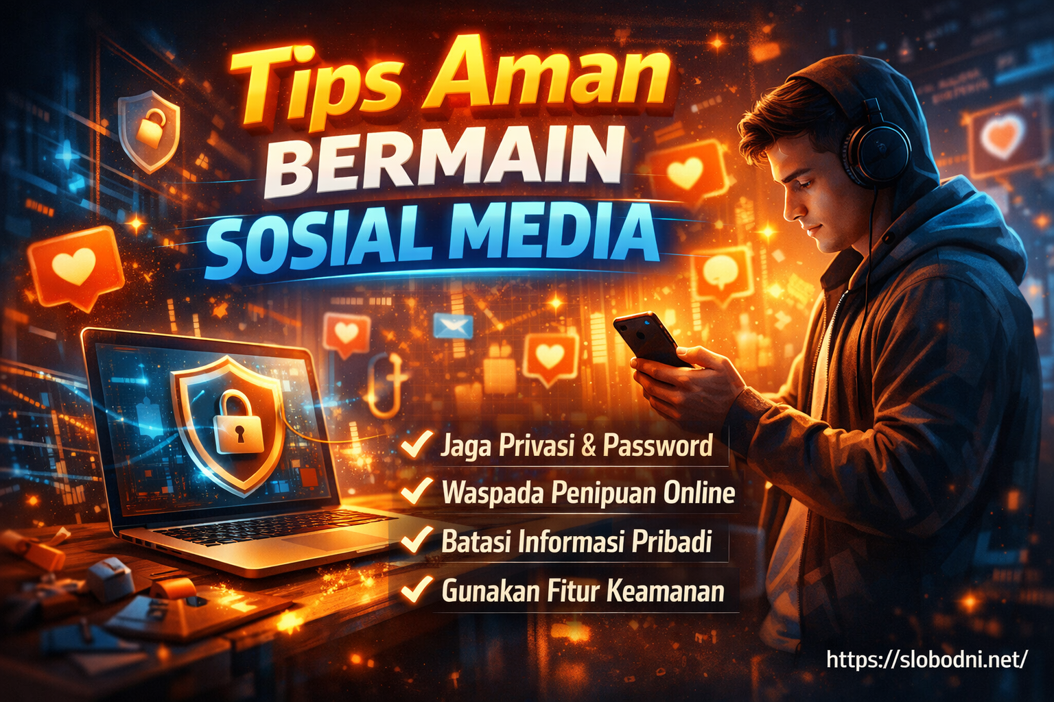 Tips Aman Bermain Sosial Media